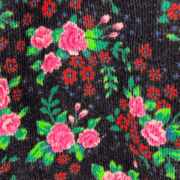 Vintage OshKosh B’Gosh Roses Floral Jumper Dress corduroy pink flowers Size 4T - Picture 9 of 10